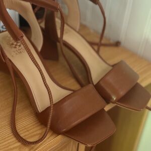 Vince Camuto Brown Sandals with Sleek Design